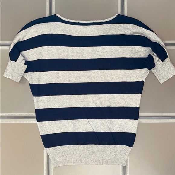 Short Sleeve Striped Sweater - Picture 6 of 9